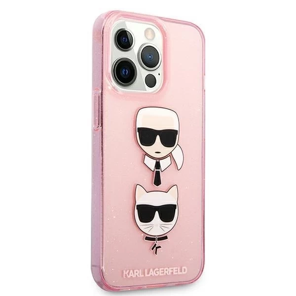 Karl Lagerfeld KLHCP13LKCTUGLP iPhone 13 Pro / 13 6.1 "рожевий / рожевий твердий чохол Glitter Karl`s